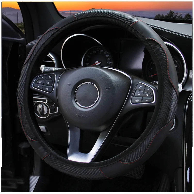 Carbon Fiber Car Steering Wheel Cover